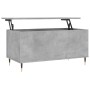 Mesa de centro madera contrachapada gris hormigón 90x44,5x45 cm de , Mesas de centro - Ref: Foro24-830968, Precio: 67,75 €