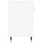 Schuhschrank aus glänzend weißem Sperrholz, 102 x 36 x 60 cm von , Schuhregale und Schuhorganisatoren - Ref: Foro24-831358, P...
