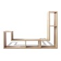 Mueble para TV en forma de L color roble de vidaXL, Muebles TV - Ref: Foro24-243065, Precio: 117,52 €, Descuento: %
