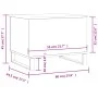Couchtisch aus geräuchertem Eichensperrholz, 60 x 44,5 x 45 cm von , Couchtisch - Ref: Foro24-830961, Preis: 54,69 €, Rabatt: %