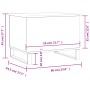 Couchtisch aus geräuchertem Eichensperrholz, 60 x 44,5 x 45 cm von , Couchtisch - Ref: Foro24-830961, Preis: 55,41 €, Rabatt: %