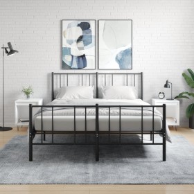 Nachttische 2 Stk. Holzwerkstoff weiß 40x35x50 cm von , Nachttische - Ref: Foro24-830717, Preis: 46,67 €, Rabatt: %
