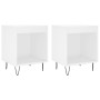 Nachttische 2 Stk. Holzwerkstoff weiß 40x35x50 cm von , Nachttische - Ref: Foro24-830717, Preis: 46,67 €, Rabatt: %