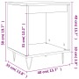 Nachttische 2 Stk. Holzwerkstoff weiß 40x35x50 cm von , Nachttische - Ref: Foro24-830717, Preis: 46,67 €, Rabatt: %