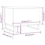 Mesa de centro madera contrachapada roble marrón 60x44,5x45 cm de , Mesas de centro - Ref: Foro24-830963, Precio: 54,63 €, De...