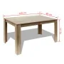 Oak dining table 140x80x75 cm by vidaXL, Kitchen and dining tables - Ref: Foro24-243055, Price: 121,34 €, Discount: %