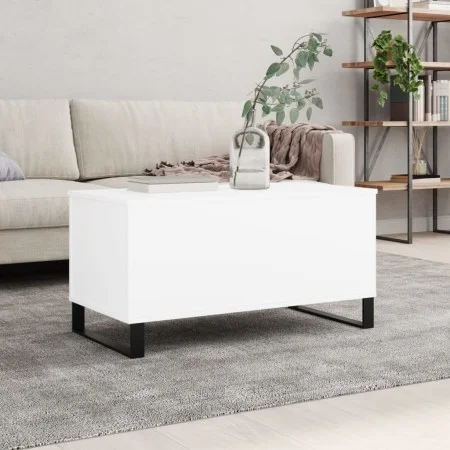 Couchtisch aus weißem Sperrholz, 90 x 44,5 x 45 cm von , Couchtisch - Ref: Foro24-830980, Preis: 66,16 €, Rabatt: %
