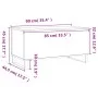 Couchtisch aus weißem Sperrholz, 90 x 44,5 x 45 cm von , Couchtisch - Ref: Foro24-830980, Preis: 66,16 €, Rabatt: %