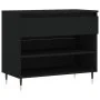 Mueble zapatero madera contrachapada negro 70x36x60 cm de , Zapateros y organizadores de calzado - Ref: Foro24-831429, Precio...