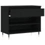Mueble zapatero madera contrachapada negro 70x36x60 cm de , Zapateros y organizadores de calzado - Ref: Foro24-831429, Precio...