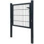 Anthrazitgraues Zauntor aus Stahlmetall, 105 x 150 cm von vidaXL, Gartentore - Ref: Foro24-142026, Preis: 166,69 €, Rabatt: %