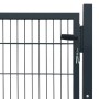 Anthrazitgraues Zauntor aus Stahlmetall, 105 x 150 cm von vidaXL, Gartentore - Ref: Foro24-142026, Preis: 166,69 €, Rabatt: %