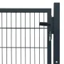 Anthrazitgraues Zauntor aus Stahlmetall, 105 x 150 cm von vidaXL, Gartentore - Ref: Foro24-142026, Preis: 163,20 €, Rabatt: %