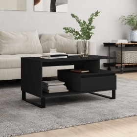 Couchtisch aus schwarzem Sperrholz, 90 x 49 x 45 cm von , Couchtisch - Ref: Foro24-831029, Preis: 69,74 €, Rabatt: %
