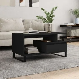 Couchtisch aus schwarzem Sperrholz, 90 x 49 x 45 cm von , Couchtisch - Ref: Foro24-831029, Preis: 68,85 €, Rabatt: %