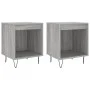 Nachttisch 2 Stk. Sonoma graues Holzwerkstoff 40x35x50 cm von , Nachttische - Ref: Foro24-830729, Preis: 53,25 €, Rabatt: %