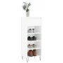 Glossy white plywood shoe cabinet 40x36x105 cm by , Shoe racks and shoe organizers - Ref: Foro24-831462, Price: 59,74 €, Disc...
