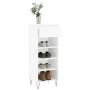 Glossy white plywood shoe cabinet 40x36x105 cm by , Shoe racks and shoe organizers - Ref: Foro24-831462, Price: 59,74 €, Disc...