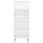 Glossy white plywood shoe cabinet 40x36x105 cm by , Shoe racks and shoe organizers - Ref: Foro24-831462, Price: 59,74 €, Disc...