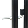 Puerta de valla de jardín negra 100x150 cm de vidaXL, Puertas de jardín - Ref: Foro24-141685, Precio: 136,20 €, Descuento: %