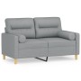 2-seater sofa with light gray fabric cushions 120 cm by , Sofas - Ref: Foro24-3200813, Price: 233,95 €, Discount: %