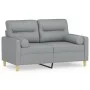 2-seater sofa with light gray fabric cushions 120 cm by , Sofas - Ref: Foro24-3200813, Price: 219,82 €, Discount: %