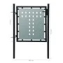 Schwarzes Gartenzauntor 100x150 cm von vidaXL, Gartentore - Ref: Foro24-141685, Preis: 136,20 €, Rabatt: %