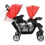 Tandem steel red and black stroller for 2 children by vidaXL, Baby strollers - Ref: Foro24-10111, Price: 207,41 €, Discount: %
