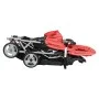 Tandem steel red and black stroller for 2 children by vidaXL, Baby strollers - Ref: Foro24-10111, Price: 207,41 €, Discount: %