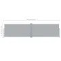 Toldo Lateral Retráctil 160x600 cm Gris de vidaXL, Sombrillas - Ref: Foro24-42180, Precio: 117,07 €, Descuento: %