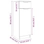 Badezimmerschrank aus geräuchertem Eichensperrholz, 32 x 34 x 90 cm von , Schließfächer und Lagerschränke - Ref: Foro24-81705...