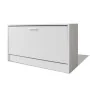 White shoe bench 80x24x45 cm by vidaXL, Shoe racks and shoe organizers - Ref: Foro24-243050, Price: 58,77 €, Discount: %