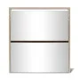 Mueble zapatero 2 compartimentos espejo color roble 63x17x67cm by vidaXL, Shoe racks and shoe organizers - Ref: Foro24-243045...