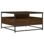 Brown oak engineered wood coffee table 80x80x45 cm by , Coffee table - Ref: Foro24-835293, Price: 86,44 €, Discount: %
