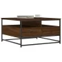 Mesa de centro madera de ingeniería roble marrón 80x80x45 cm de , Mesas de centro - Ref: Foro24-835293, Precio: 86,42 €, Desc...