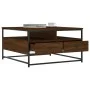 Mesa de centro madera de ingeniería roble marrón 80x80x45 cm de , Mesas de centro - Ref: Foro24-835293, Precio: 86,42 €, Desc...