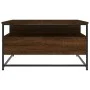 Brown oak engineered wood coffee table 80x80x45 cm by , Coffee table - Ref: Foro24-835293, Price: 86,44 €, Discount: %