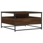 Brown oak engineered wood coffee table 80x80x45 cm by , Coffee table - Ref: Foro24-835293, Price: 86,44 €, Discount: %