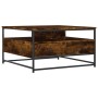 Smoked oak engineered wood coffee table 80x80x45 cm by , Coffee table - Ref: Foro24-835291, Price: 84,13 €, Discount: %