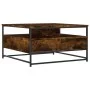 Smoked oak engineered wood coffee table 80x80x45 cm by , Coffee table - Ref: Foro24-835291, Price: 83,02 €, Discount: %