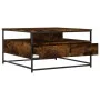 Smoked oak engineered wood coffee table 80x80x45 cm by , Coffee table - Ref: Foro24-835291, Price: 83,02 €, Discount: %