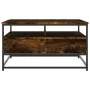 Smoked oak engineered wood coffee table 80x80x45 cm by , Coffee table - Ref: Foro24-835291, Price: 83,02 €, Discount: %