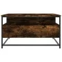 Smoked oak engineered wood coffee table 80x80x45 cm by , Coffee table - Ref: Foro24-835291, Price: 83,02 €, Discount: %
