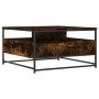 Smoked oak engineered wood coffee table 80x80x45 cm by , Coffee table - Ref: Foro24-835291, Price: 84,13 €, Discount: %