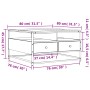 Couchtisch aus geräuchertem Eichenholzwerkstoff, 80 x 80 x 45 cm von , Couchtisch - Ref: Foro24-835291, Preis: 84,13 €, Rabat...