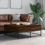 Mesa de centro madera de ingeniería roble marrón 100x99x40 cm de , Mesas de centro - Ref: Foro24-835298, Precio: 77,74 €, Des...