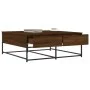 Mesa de centro madera de ingeniería roble marrón 100x99x40 cm de , Mesas de centro - Ref: Foro24-835298, Precio: 77,74 €, Des...