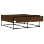 Mesa de centro madera de ingeniería roble marrón 100x99x40 cm de , Mesas de centro - Ref: Foro24-835298, Precio: 77,74 €, Des...