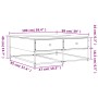 Couchtisch aus braunem Eichenholzwerkstoff, 100 x 99 x 40 cm von , Couchtisch - Ref: Foro24-835298, Preis: 78,71 €, Rabatt: %
