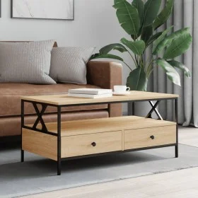 Sonoma oak engineered wood coffee table 100x51x45 cm by , Coffee table - Ref: Foro24-835300, Price: 100,20 €, Discount: %